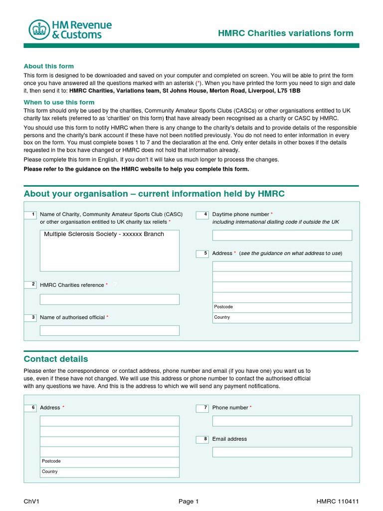 hmrc-gift-aid-change-form-pdf-charitable-organization-government
