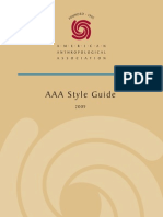 AAA Style Guide