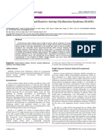 Irritant Induced Asthma and Reactive Airways Dysfunction Syndrome Rads 2155 6121.1000174