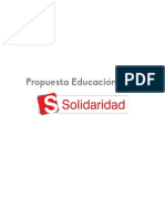 Propuesta Educación Solidaridad 2014