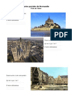 Fiche de L'eleve Cartes Postales de Normandie