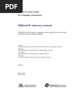 Asreml-R Reference Manual: Analysis of Mixed Models For S Language Environments