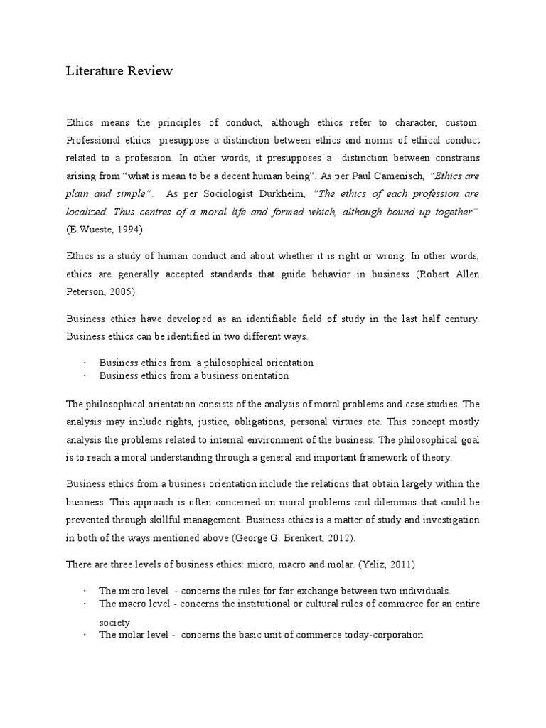 Literary ethics picture