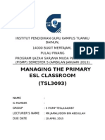 Managing The Primary Esl Classroom (TSL3093)