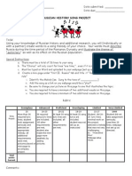 2015 russian history song mini project and rubric