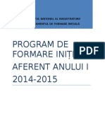 Program Inmformare Initiala Anul I 2014-2015 Aprobat Prin Hot CSM 817-03.07.2014
