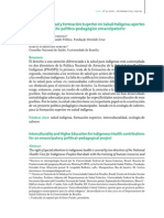 Interculturalidad y Formación Superior en Salud Indígena