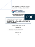 Informe de Practicas Profesionales Instituto Continental