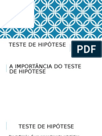 Teste de Hipótese