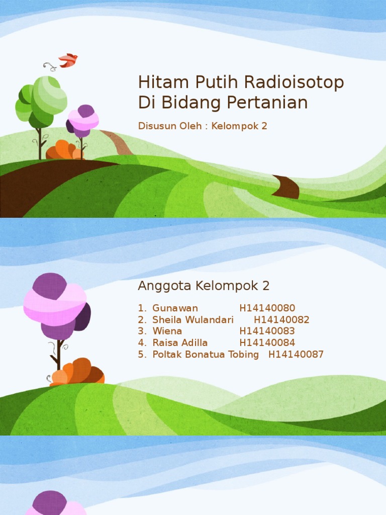 Hitam Putih Radioisotop Di Bidang Pertanian Pdf