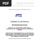 AMPLIACIÓN Y MEJORAMIENTO DE LOS SISTEMAS DE AGUA POTABLE Y ALCANTARILLADO PARA EL ESQUEMA PROLONGACIÓN NICOLÁS DE PIEROLA SANTA CLARA SUR Y ANEXOS, DISTRITO DE ATE