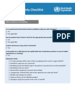 Checklist Anestesia OMS 2013 PDF