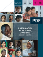UNESCO-La Educación Para Todos. 2000-2015