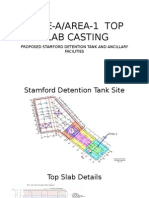 Zone-A/Area-1 Top Slab Casting: Proposed Stamford Detention Tank and Ancillary Facilities