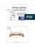 Shear Stress in Beams II