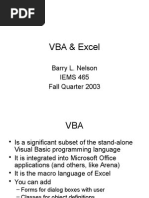 VBA & Excel