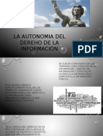 Autonomia Del Derecho A La Informacion