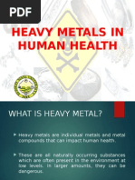 Heavy Metals in Human Health