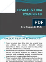 HAKEKAT FILSAFAT KOMUNIKASI