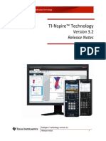 TI-Nspire 3.2 Release Notes en