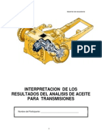Modulo III INTERPRETACION DE LOS RESULTADOS DEL ANALISIS DE ACEITE PARA TRANSMISIONES PDF