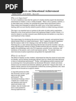 Teacher Effects On Educational Achievement