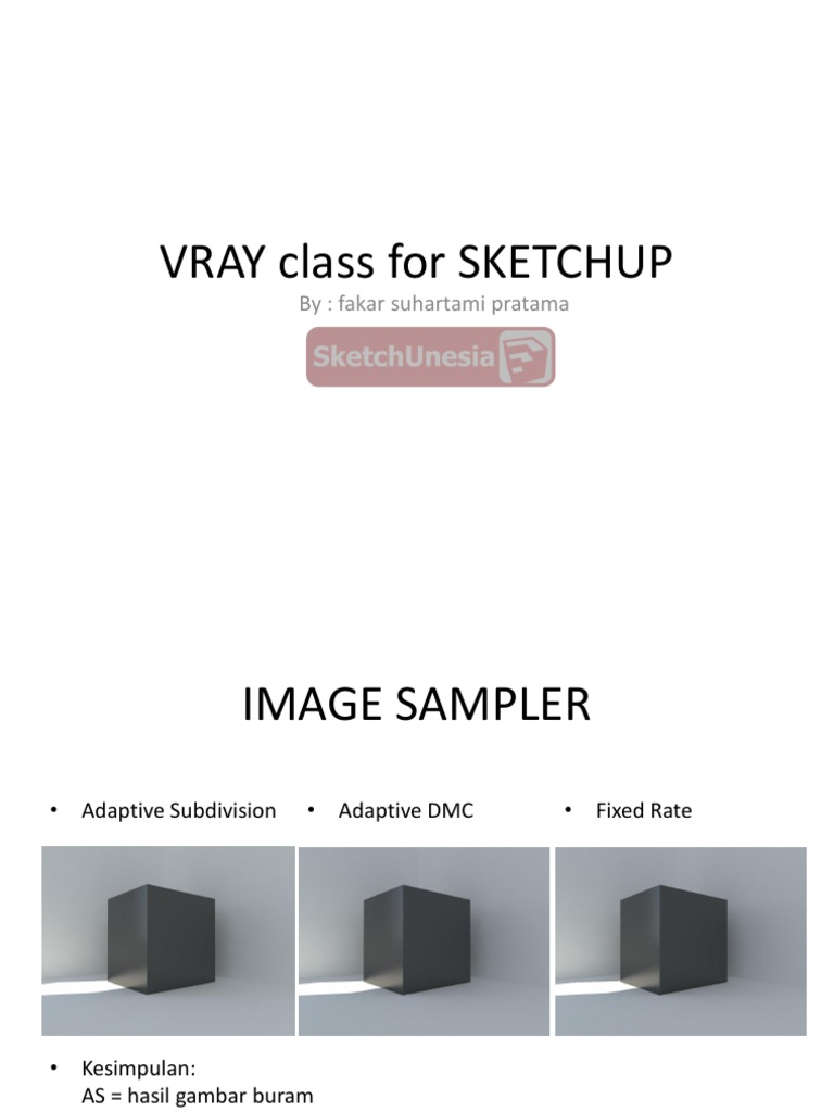 VRAY Rendering Techniques by Fakar Suhartami | PDF