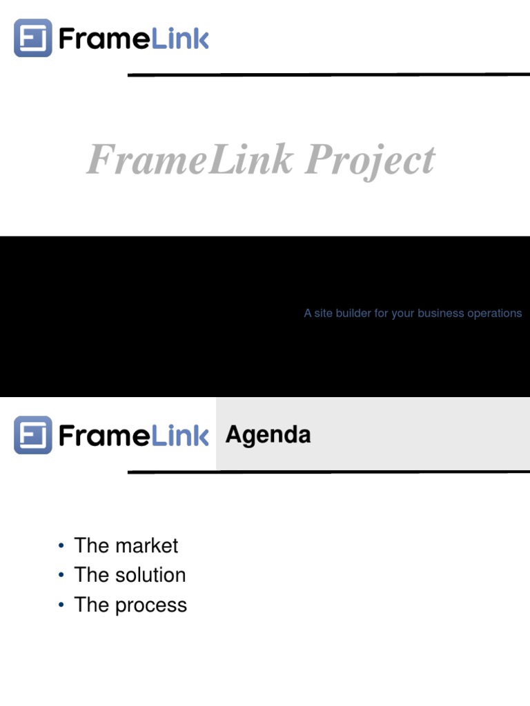 FrameLink: Streamlined Site Builder for Small Businesses | PDF ...