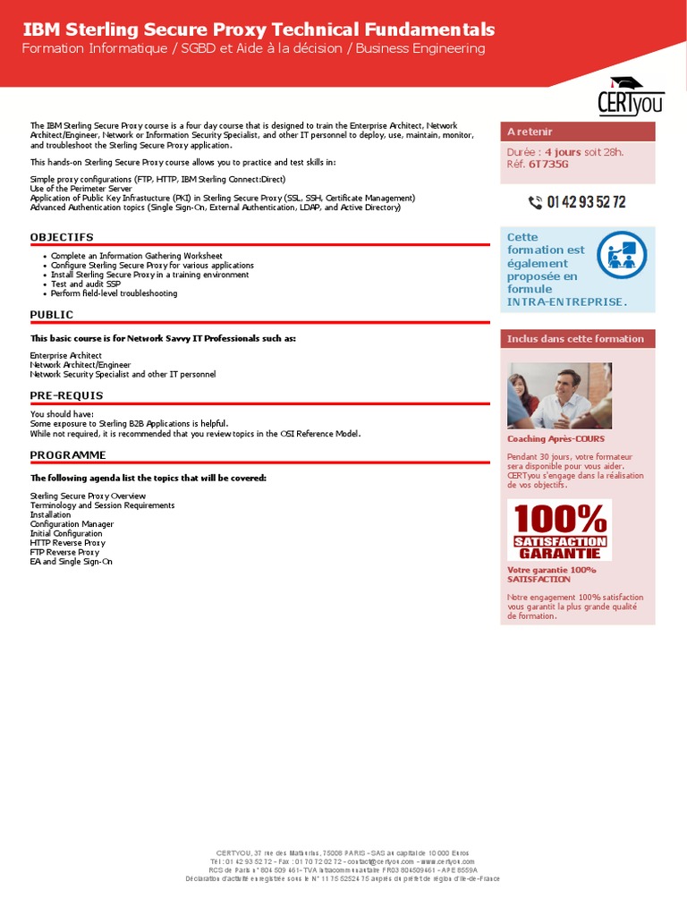 IBM Sterling Secure Proxy Training Course | PDF
