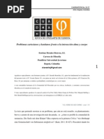 Problemas cartesianos y kantianos frente a la interacción alma y cuerpo -  Esteban Morales Herrera , S.I.
