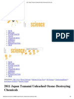 2011 Japan Tsunami Unleashed Ozone Destroying Chemicals: Trending