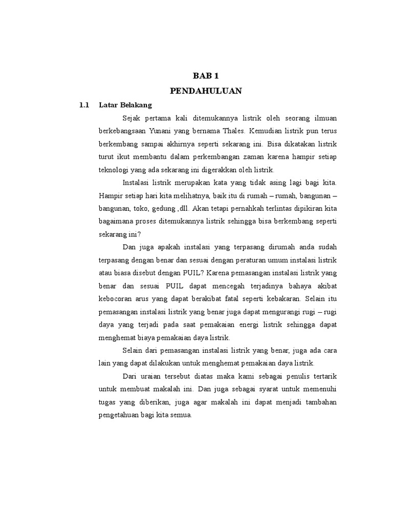Makalah Teknik Instalasi Listrik 01 Docx