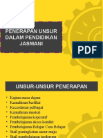 UNSUR-UNSUR PENERAPAN DALAM PENDIDIKAN JASMANI