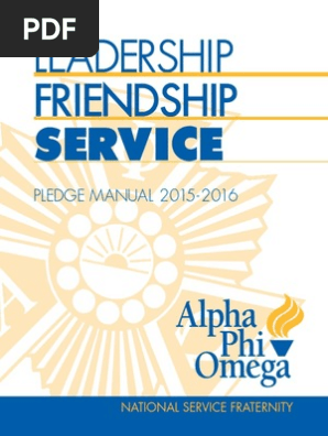 Pledge Manual Fraternities And Sororities Scouting