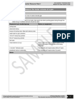 A Level Chemistry Core Practical Sample Technician Worksheet Acc