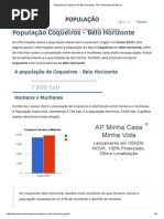 População de Coqueiros Em Belo Horizonte - MG _ População Dos Bairros