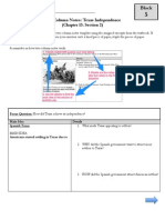 Texas Independence 2column Notes