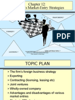 The Firm's Market-Entry Strategies: Exporting ? Franchising?