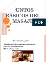 Puntos básicos del masaje: clasificación de técnicas