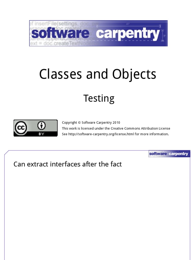 Classes and Objects: Testing | PDF