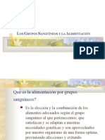 Los Grupos Sanguineos y La Alimentacion