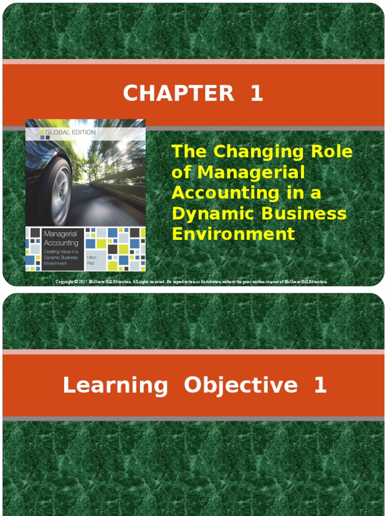 The Changing Role of Managerial Accounting in A Dynamic Business ...