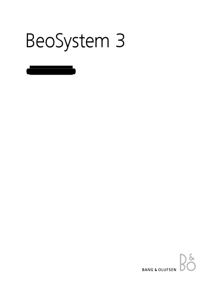 Beosystem 3 | PDF