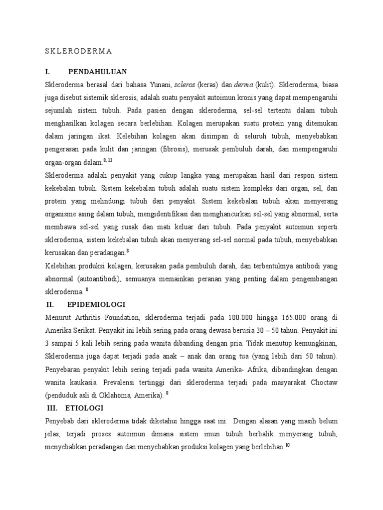 Skleroderma: Penyakit Autoimun Langka | PDF