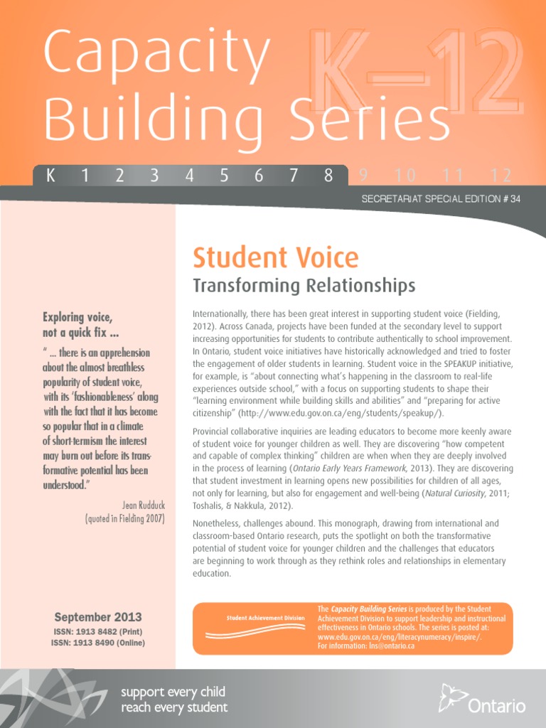 Enhancing Student Voice in Education | PDF | Curriculum | Learning