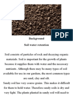 Background Soil Water Retention
