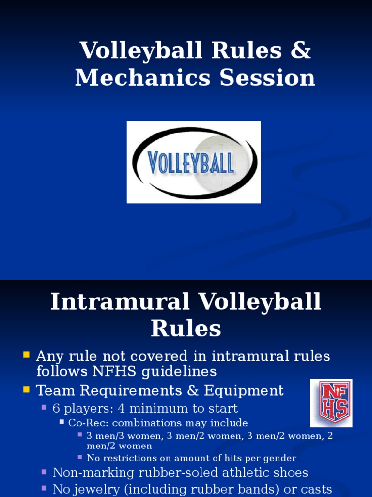 Volleyball Referee Training PDF Referee Volleyball