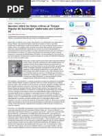Apuntes Sobre Las Notas Críticas Al _Ensayo Popular de Sociología_ Elaboradas Por Gramsci (II)