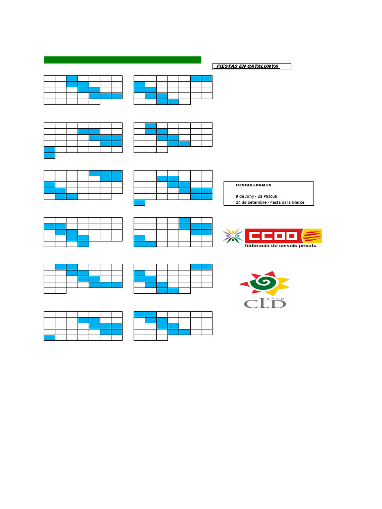 Calendarios Ute-Corp. CLD-COMSA. | PDF | Calendario | Navidad