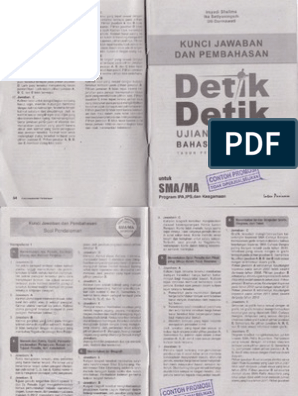 Get Kunci Jawaban Detik Detik Bahasa Indonesia 2018 2019 Smp Images